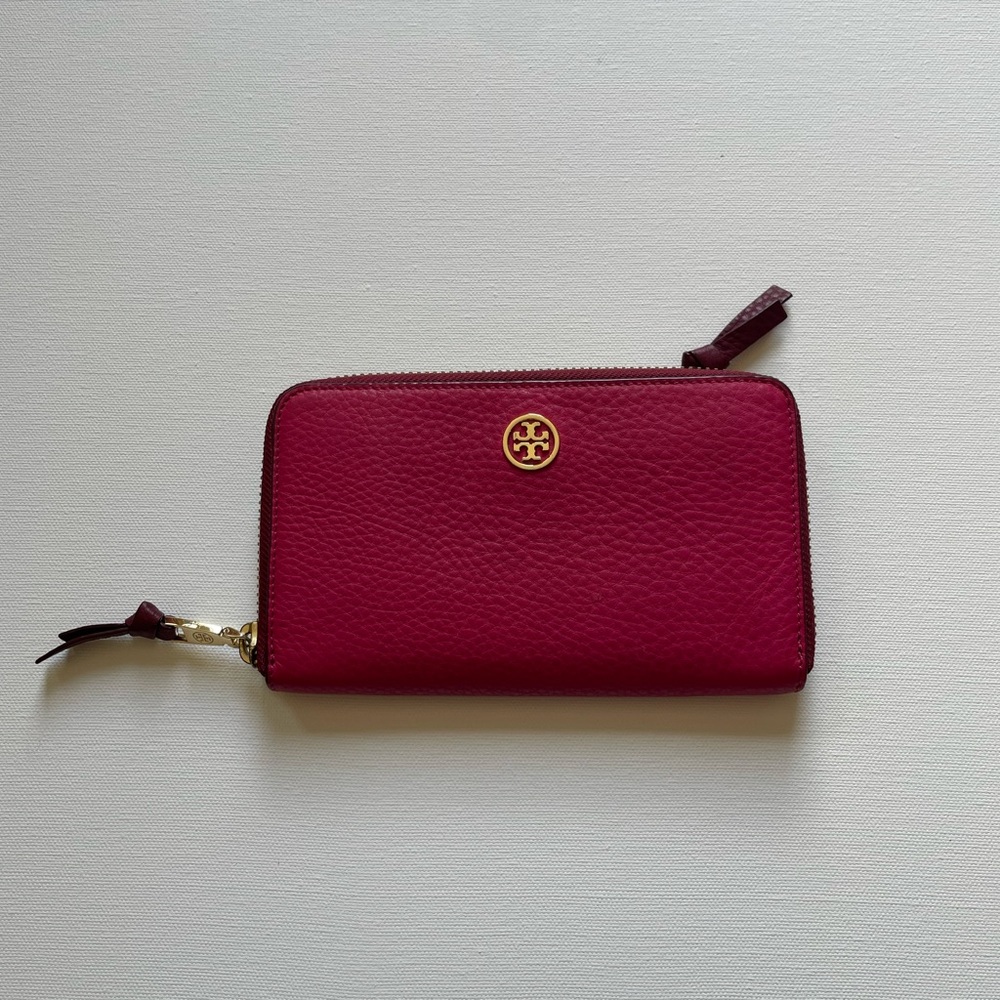 TORY BURCH Pink Zip Wallet